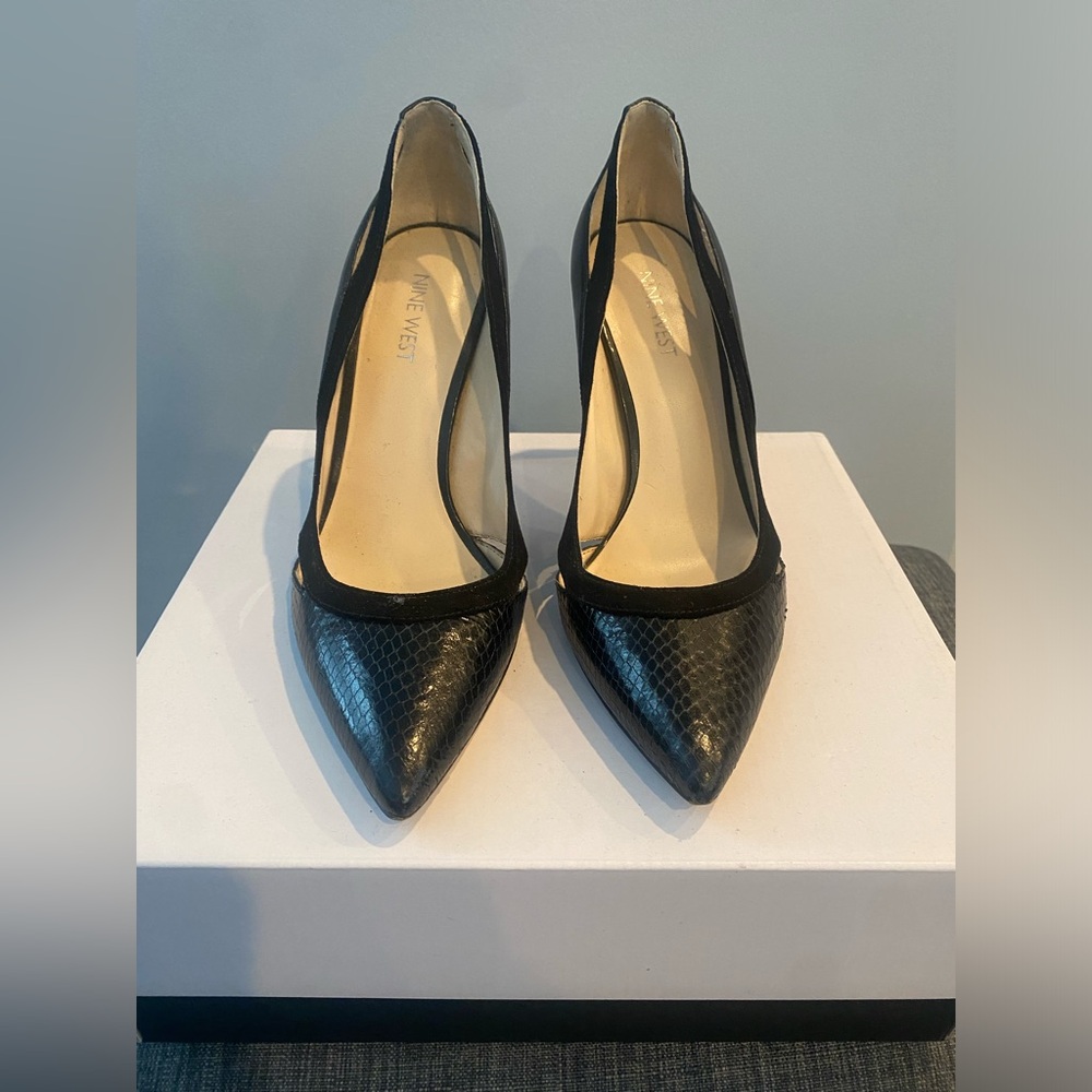 Nine West Joopitar Black Women's Heels. Size 8